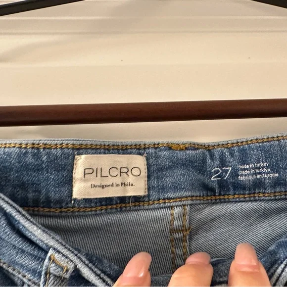 Anthropologie Pilcro the yaya Straight Leg two toned Jeans/ size 27 - Picture 4 of 6
